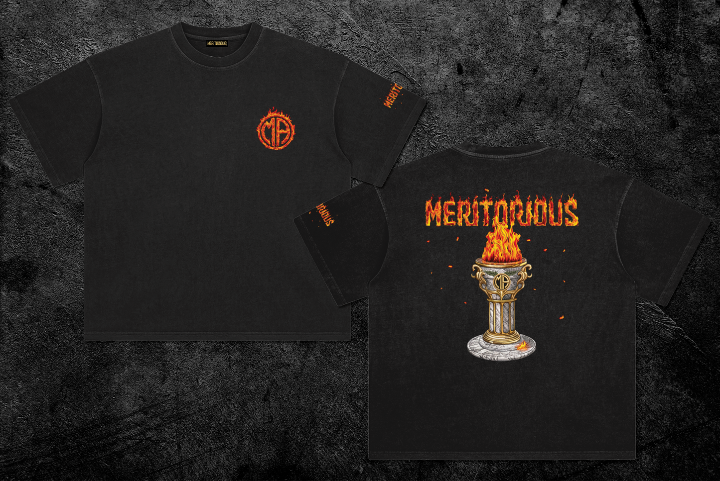 MARBLE TORCH PEDESTAL TEE