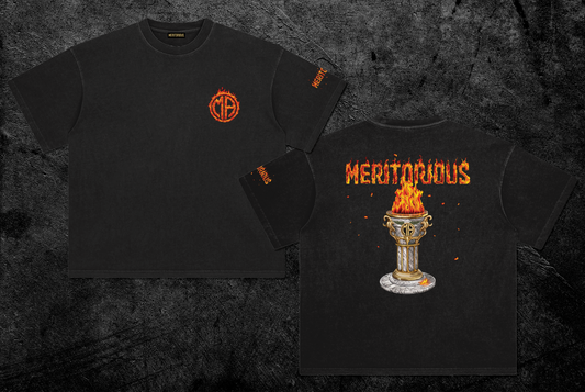 MARBLE TORCH PEDESTAL TEE