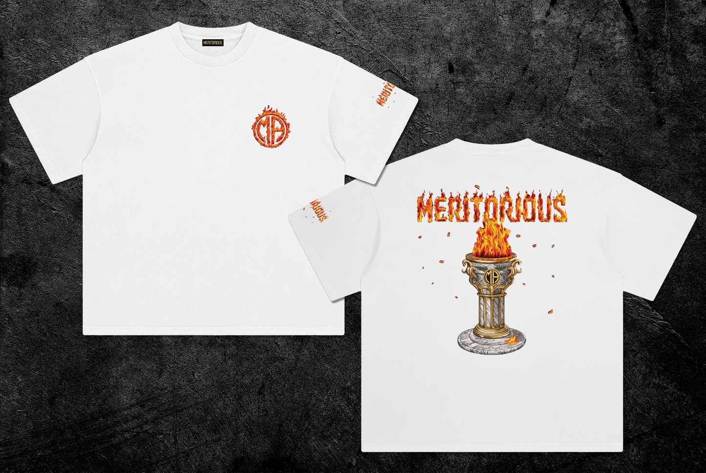 MARBLE TORCH PEDESTAL TEE