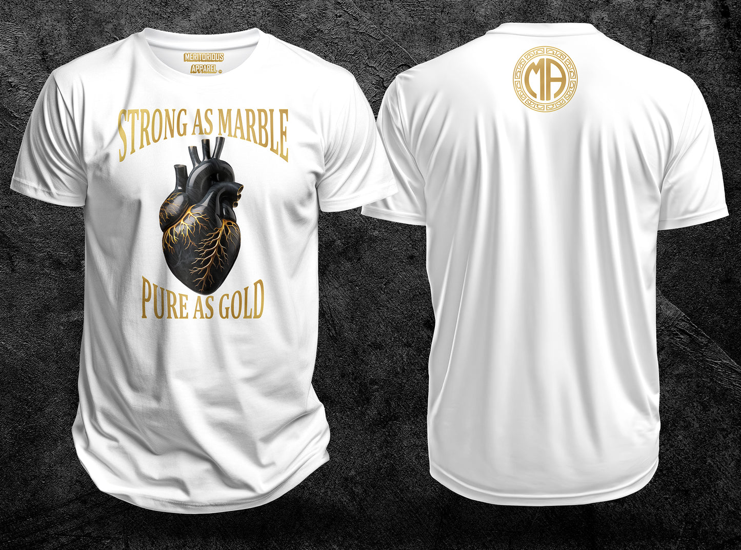 MARBLE HEART TEE