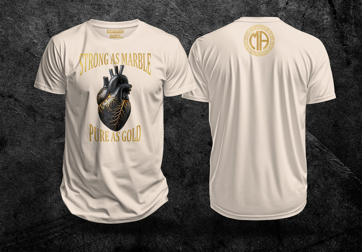 MARBLE HEART TEE