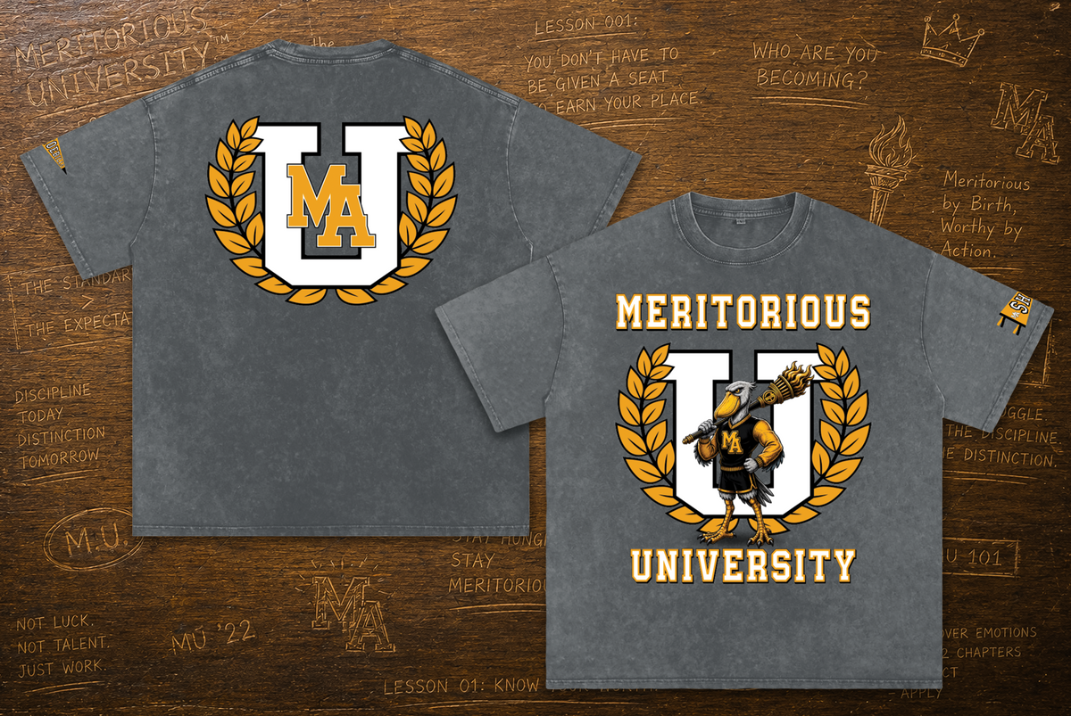 MERITORIOUS U.™ FOUNDERS TEE